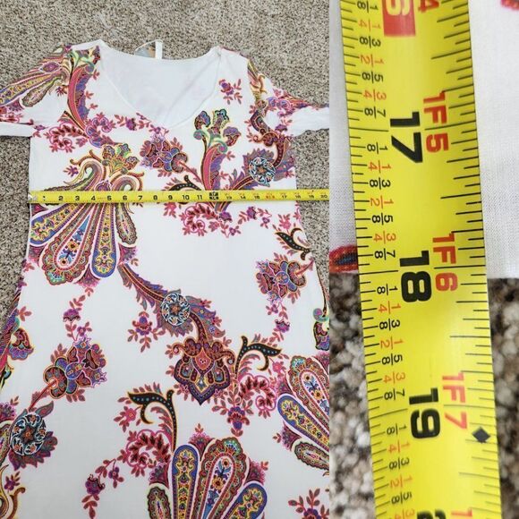 Pinkblush Maternity Dress Ivory Paisley NWT Size Medium - Picture 15 of 16